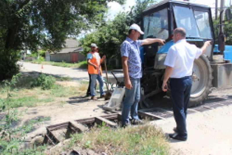 В городе ведутся восстановительные работы