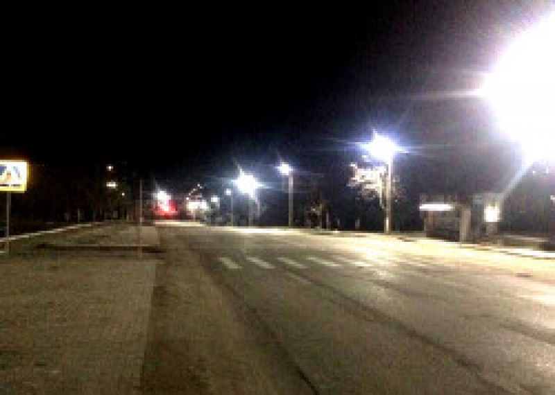 На улице Ленина восстановлено освещение