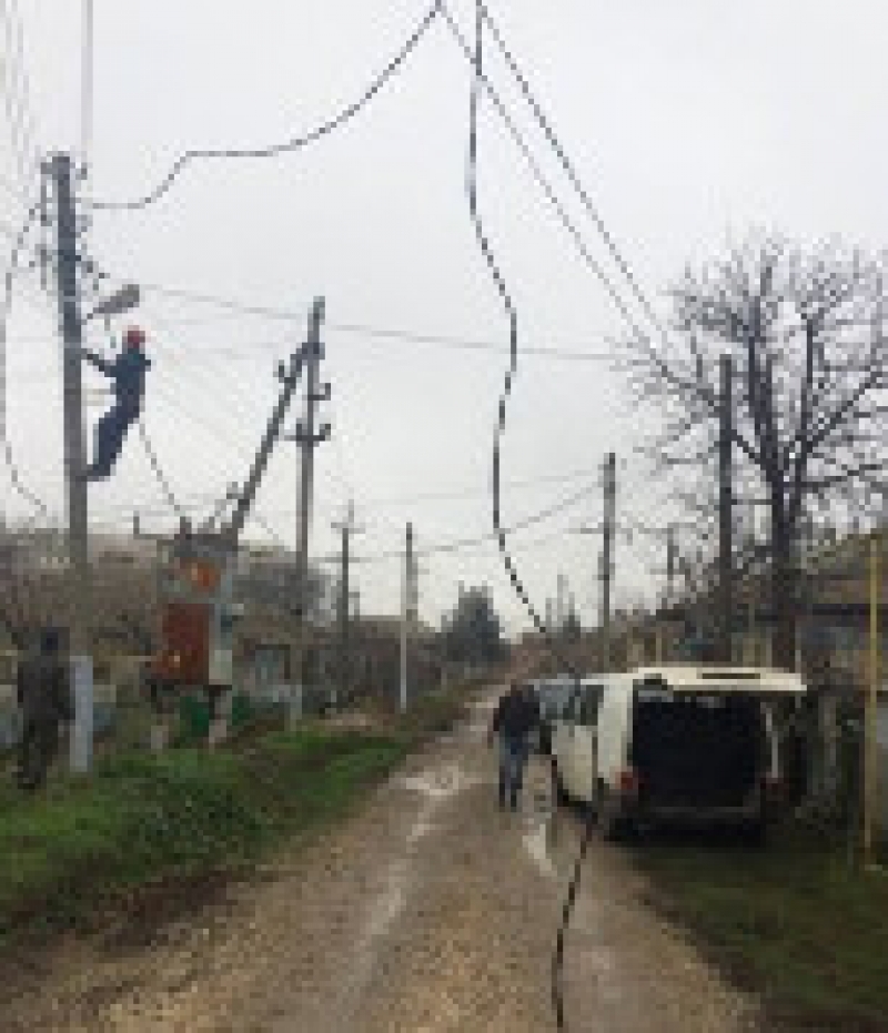 Проведено около 20 км сетей уличного освещения