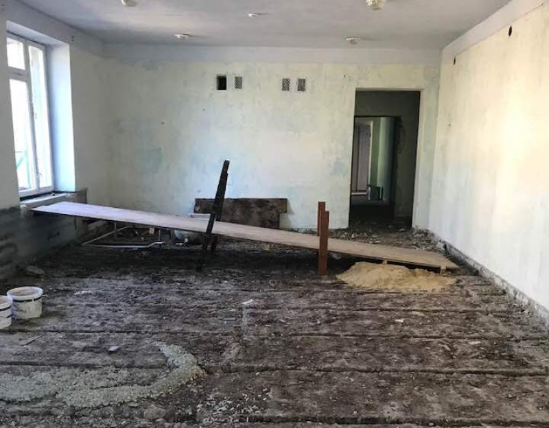 В детском саду №1 начался ремонт